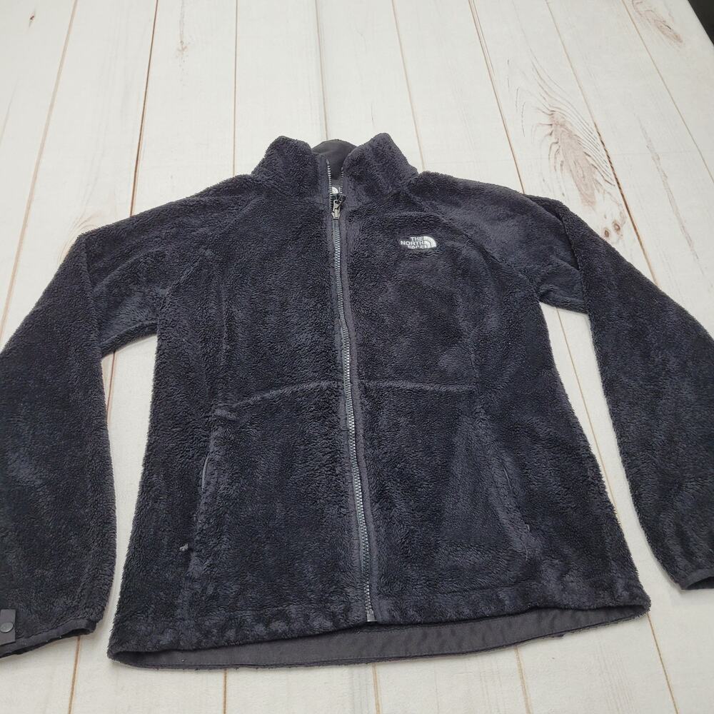 The North Face Osito jacket black fuzzy furry full zip